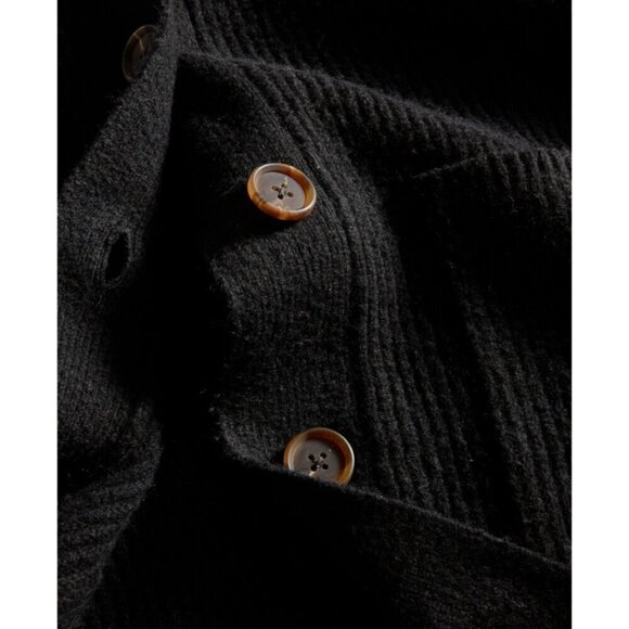 ON 34TH Plus Size Long Patch Chunky Knit Pocket Black Cardigan NWT - Picture 3 of 7